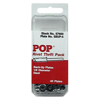 HeliCoil® - POP™ 1/8" Steel Round Rivet Back-Up Washers (40 Pieces)