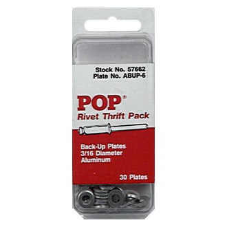 HeliCoil® - POP™ 3/16" Aluminum Round Rivet Back-Up Washers (30 Pieces)