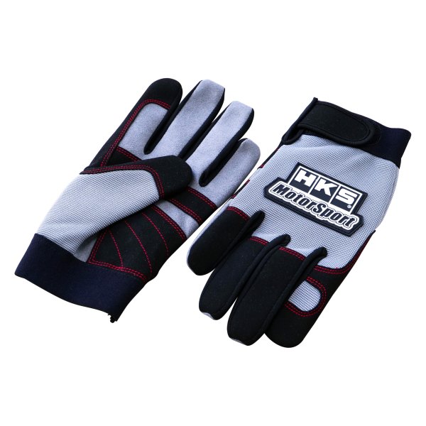 HKS® - Large Black/Gray Polyester Mechanics Gloves