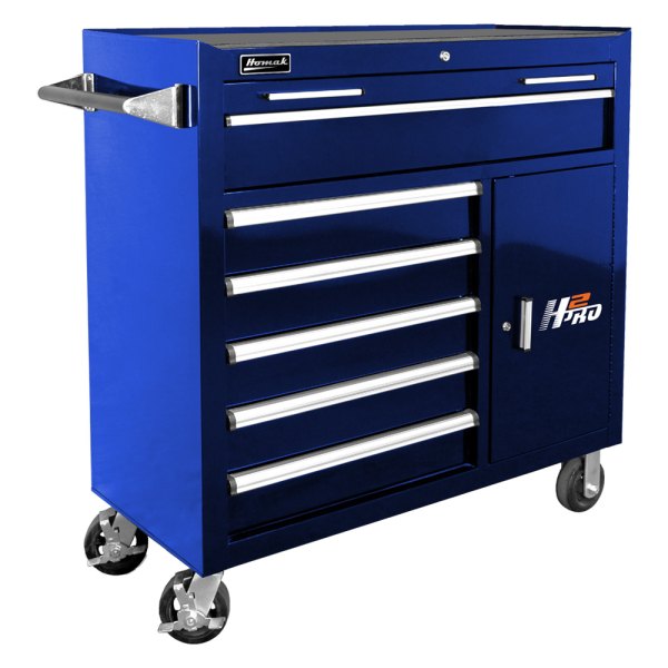 Homak® - H2Pro™ Blue Rolling Tool Cabinet (42" W x 23" D x 44" H)