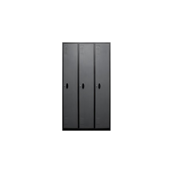 Homak® - 70.75" H x 35.5" W x 19.6" L Gray 3-Tall Door Locker