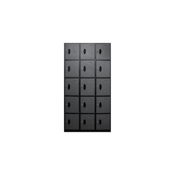 Homak® - 70.75" H x 33.75" W x 15.6" L Gray 15-Door Locker