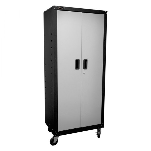 Homak® - Garage Series Gray 2-Door Mobile Cabinet with 4-Shelves