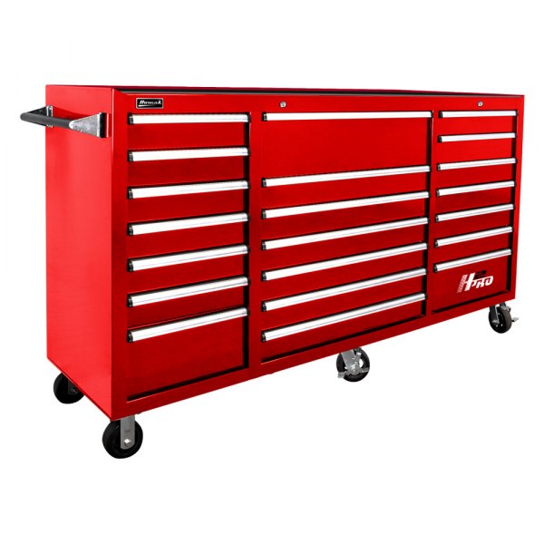 Homak® - H2Pro™ Red Rolling Tool Cabinet (72" W x 23" D x 47" H)