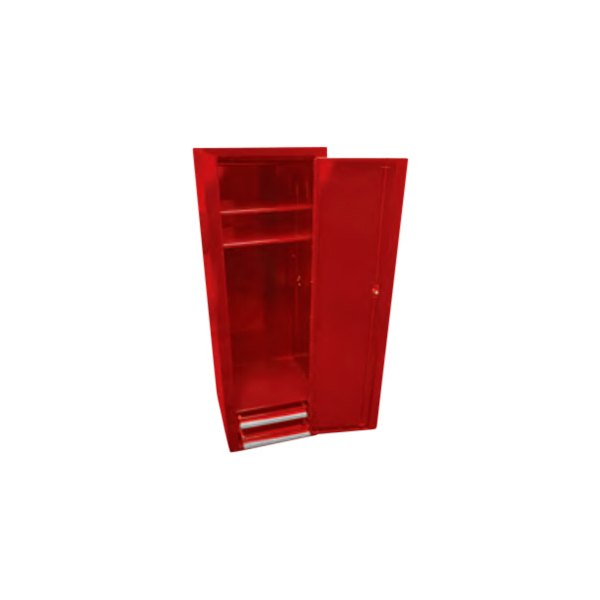 Homak® - Pro Series 53.75" H x 18" W x 18.25" L Red 2-Drawer Side Locker