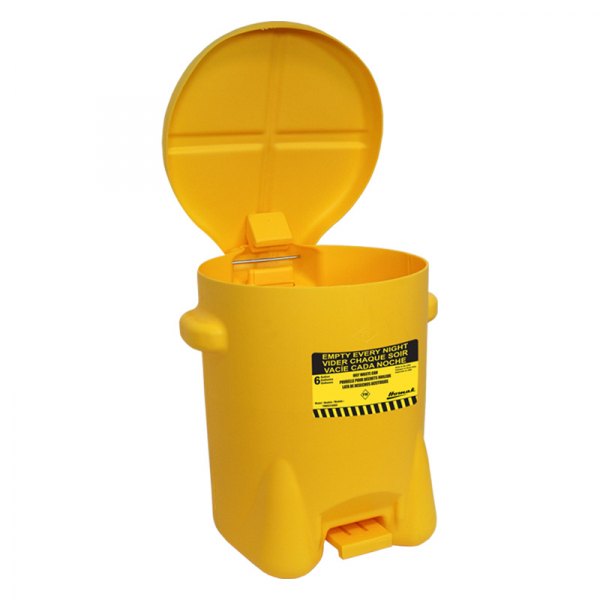 Homak® - H2PRO™ 6 gal Yellow Small Oil Waste Can