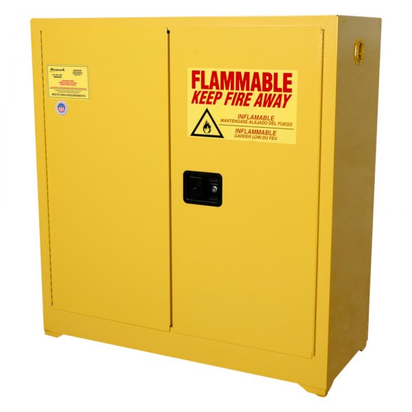 Homak® - 30 gal Yellow Flammable Liquids Safety Cabinet