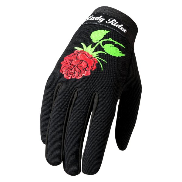 Hot Leathers® - Small Lady Rider Black Mechanics Gloves