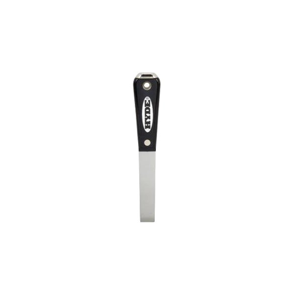 HYDE® - Black & Silver™ Hammer Head™ 3/4" Stiff Carbon Steel Chisel Putty Knife