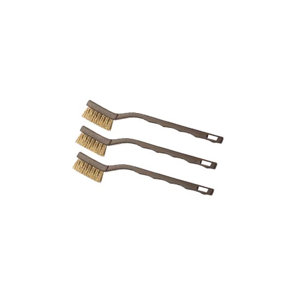 HYDE® - 7" Brass Mini Wire Brush (3 Pieces)