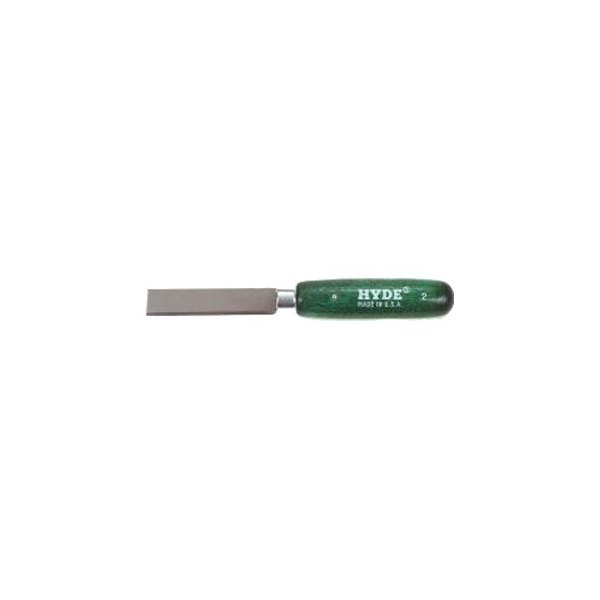 HYDE® - 3" Regular Square Point Fixed Utility Knife with Wood Handle