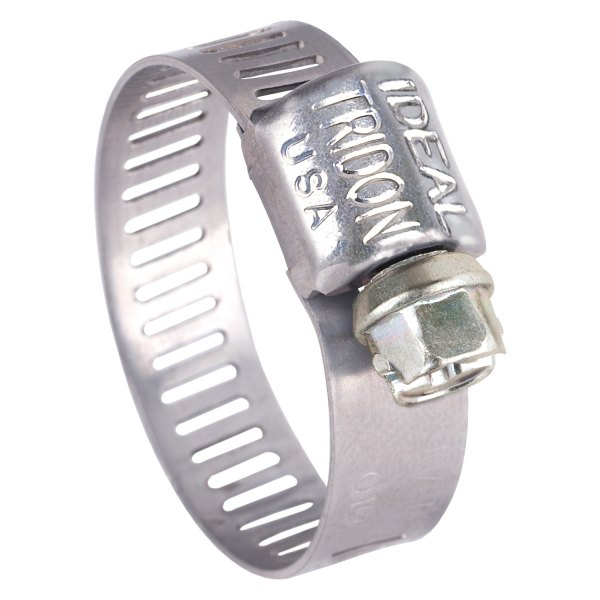 Ideal Division® - 62M Series™ Micro-Gear™ 1" x 7/8" SAE Silver Stainless Steel Hose Clamp