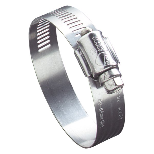 Ideal Division® - 63 Series™ Hy-Gear™ 1/2" x 5/16" SAE Silver Stainless Steel Hose Clamp