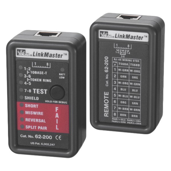 IDEAL Electrical® - LinkMaster™ RJ-45 CAT5e/6 Wire Mapper