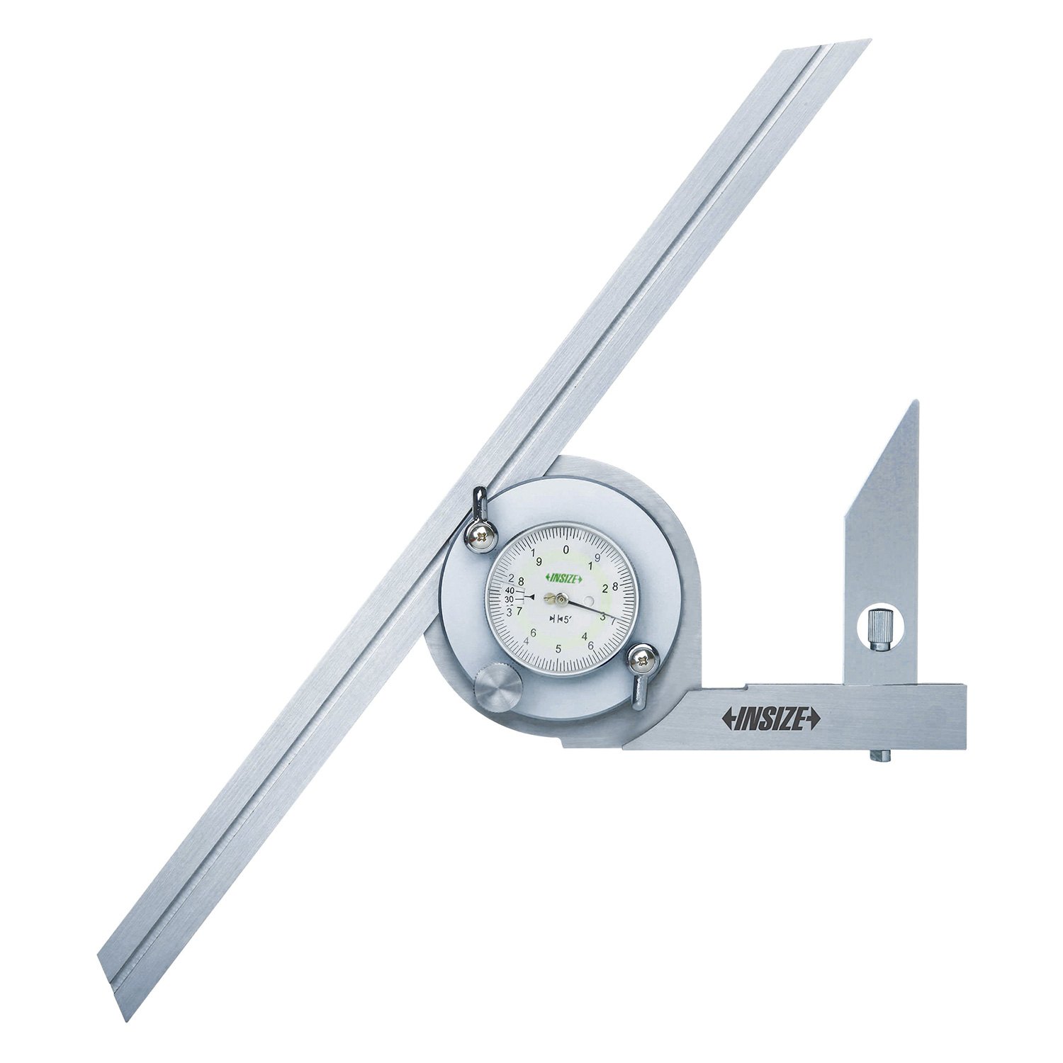 Insize® 2373-360 - 0° to 360° Dial Gauge Protractor - TOOLSiD.com