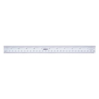 Insize® - 12" (300 mm) SAE/Metric Rigid Steel Ruler