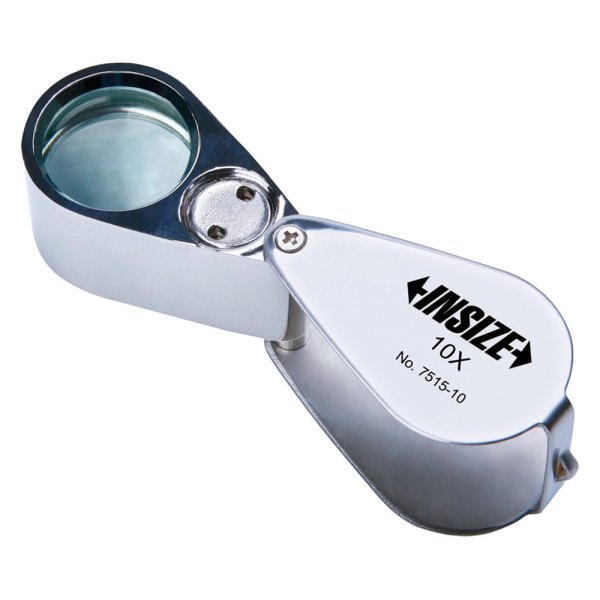Insize® - 10x Lighted Folding Magnifier