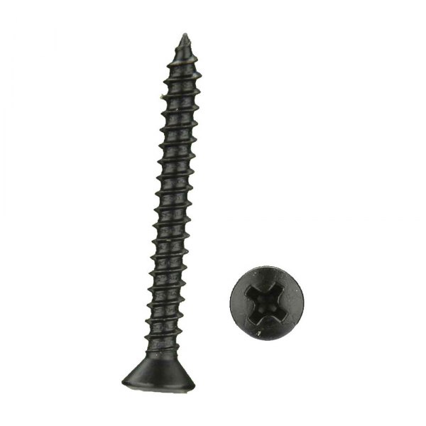 Install Bay® - #8 x 1-1/2" Steel Black Phillips Oval Head SAE Screws (500 Pieces)