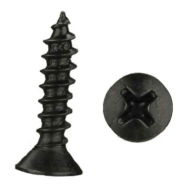 Install Bay® - #8 x 3/4" Steel Black Phillips Oval Head SAE Screws (500 Pieces)