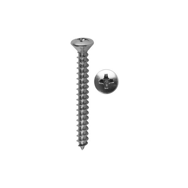Install Bay® - #10 x 1-3/4" Stainless Steel Phillips Oval Head SAE Screws (100 Pieces)