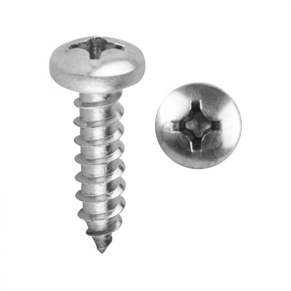 Install Bay® - #14 x 1" Stainless Steel Phillips Oval Head SAE Screws (100 Pieces)