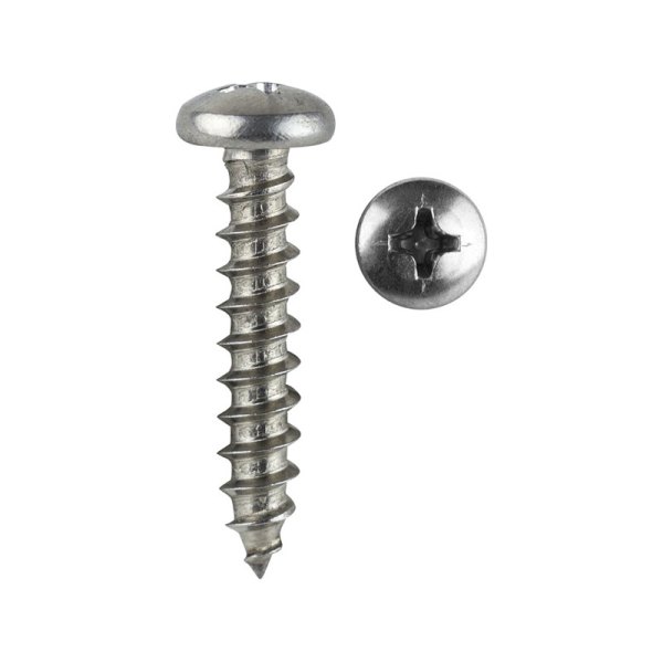 Install Bay® - #10 x 1" Stainless Steel Phillips Oval Head SAE Screws (100 Pieces)