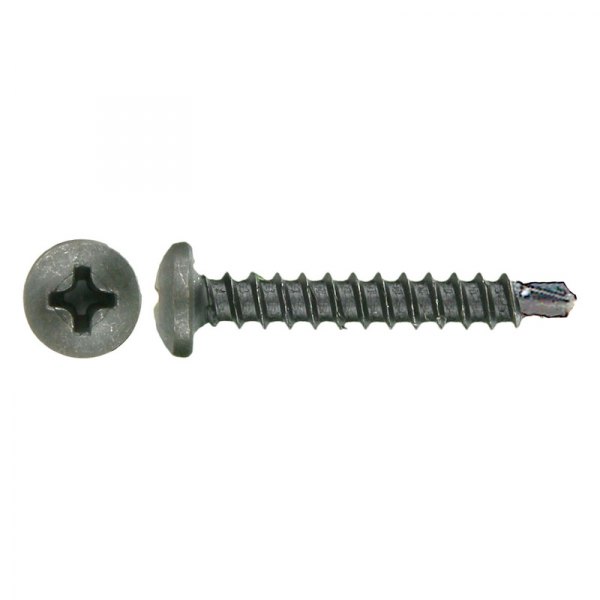 Install Bay® - #8 x 1" Steel Black Phillips Pan Head Self-Drilling Tek Screws (500 Pieces)