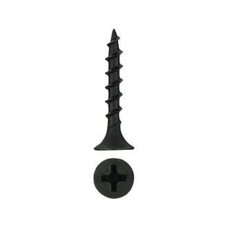 Install Bay® - #6 x 1" Steel Black Coarse Phillips Bugle Head SAE Screws (500 Pieces)