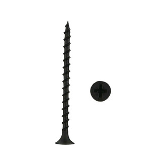 Install Bay® - #6 x 2" Steel Black Coarse Phillips Bugle Head SAE Screws (500 Pieces)