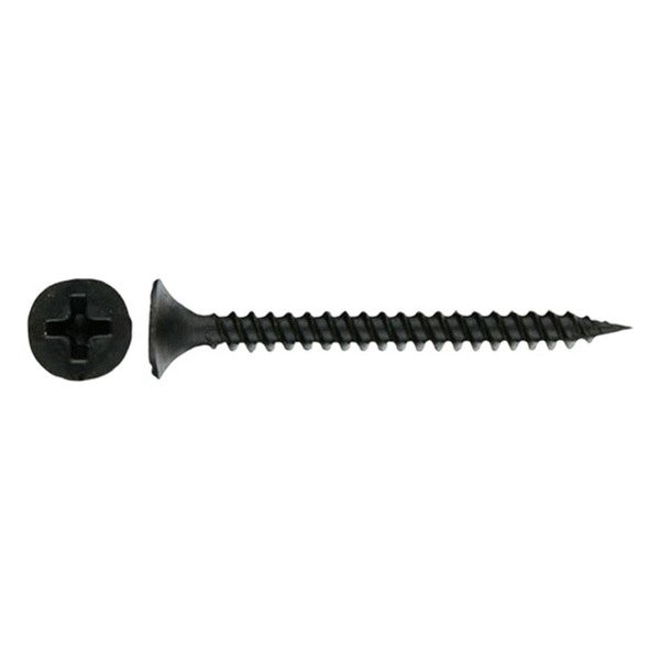 Install Bay® - #6 x 2" Steel Black Fine Phillips Bugle Head SAE Screws (500 Pieces)
