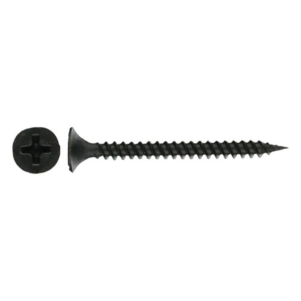 Install Bay® - #8 x 3" Steel Black Fine Phillips Bugle Head SAE Screws (500 Pieces)