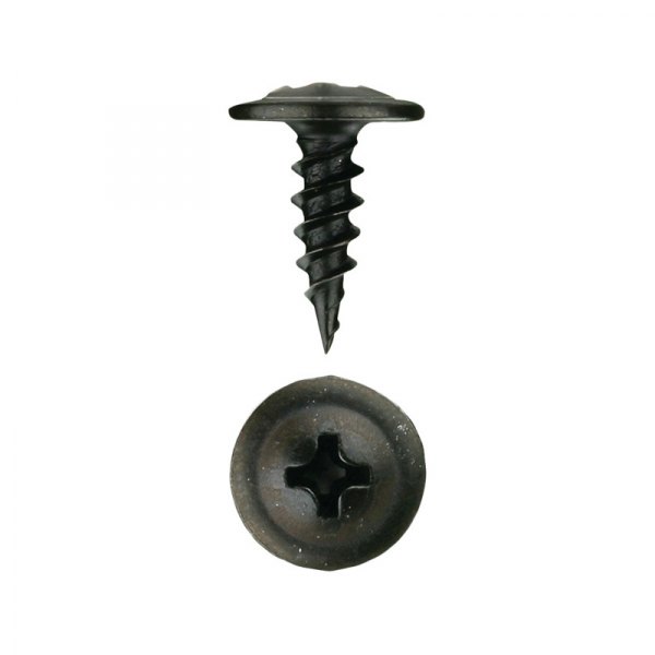 Install Bay® - #8 x 1/2" Steel Black Fine Phillips Washer Head SAE Screws (500 Pieces)