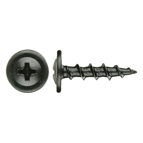 Install Bay® - #8 x 1/2" Steel Black Zinc Phillips Washer Head SAE Screws (500 Pieces)