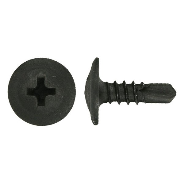 Install Bay® - #8 x 1" Steel Black Phillips Washer Head Self-Drilling Tek Screws (500 Pieces)