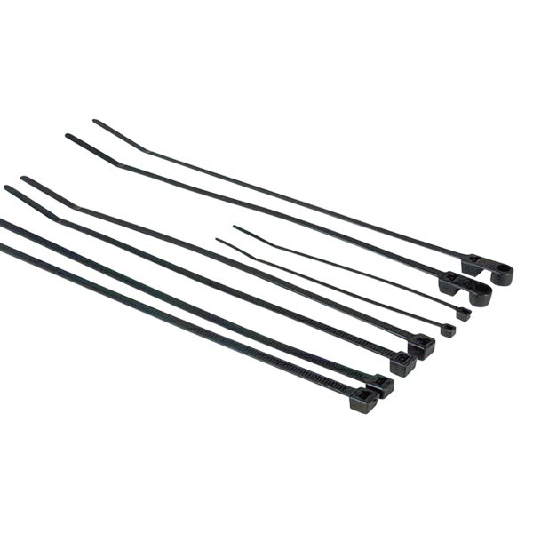 Install Bay® - 7" x 50 lb Nylon Black Mountable Cable Ties