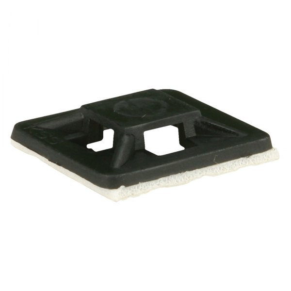 Install Bay® - 3/4" Plastic Black Reusable Adhesive Backed Cable Tie Mount