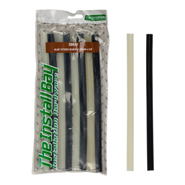 Install Bay® - 10" Black and Clear Round Hot Melt Glue Sticks