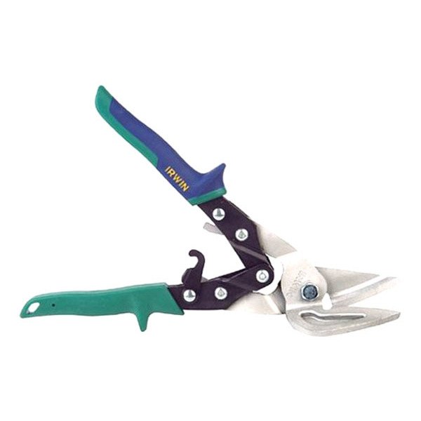 IRWIN® - 9-1/2" Straight and Right Curves Cut Precision Formed Offset Blades Tinner Snips