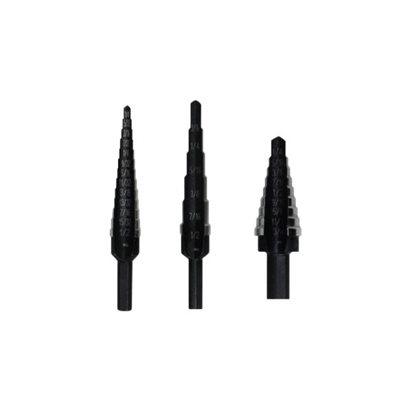 IRWIN® - Unibit™ 3-piece Black Oxide HSS Step Drill Bit Set