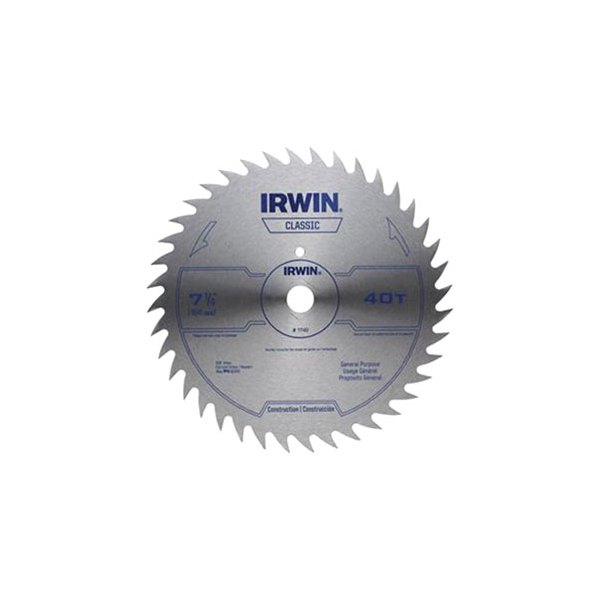 IRWIN® - 7-1/4" 40T Steel FTG Circular Saw Blade