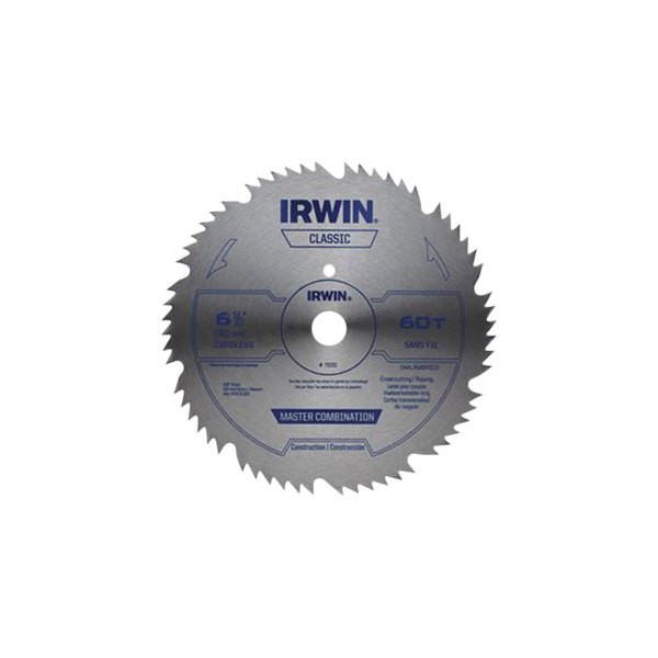 IRWIN® - 6-1/2" 60T Steel FTG Circular Saw Blade