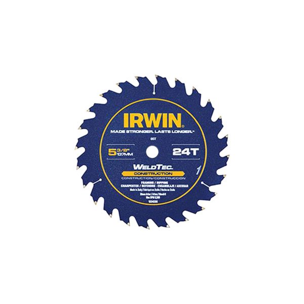 IRWIN® - WeldTec™ 5-3/8" 24T Carbide ATB Circular Saw Blade