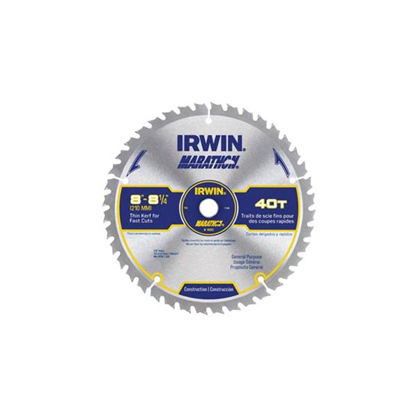 IRWIN® - Marathon™ 8-1/4" 40T ATB Circular Saw Blade
