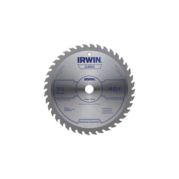 IRWIN® - 7-1/4" 40T Carbide ATB Circular Saw Blade