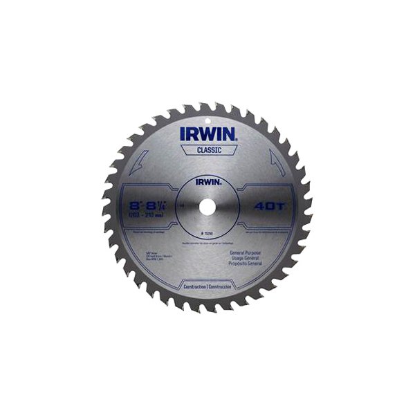 IRWIN® - 8-1/4" 40T Carbide ATB Circular Saw Blade