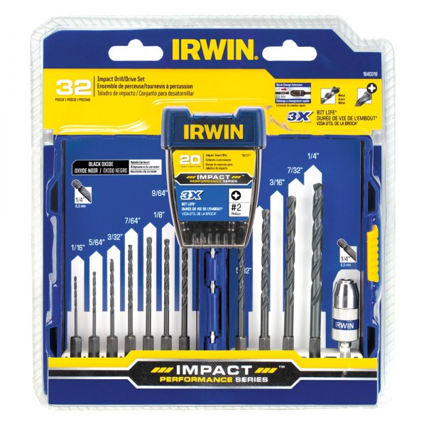 IRWIN® - Impact Drill and Drive Bit Set (32 Pieces)