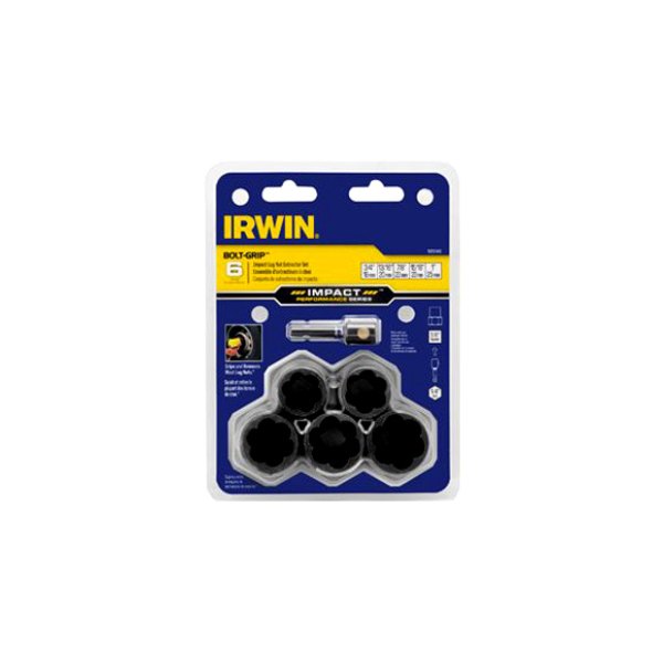 Irwin® - Impact Bolt-Grip™ 6-piece 1/2" Drive 3/4" to 1" Hex Shank Impact Bolt Extractor Set