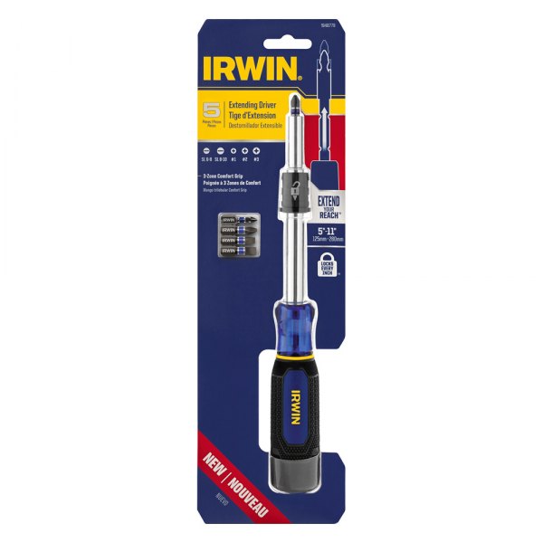 IRWIN® - 6-piece Multi Material Handle Extendable Multi-Bit Screwdriver Kit