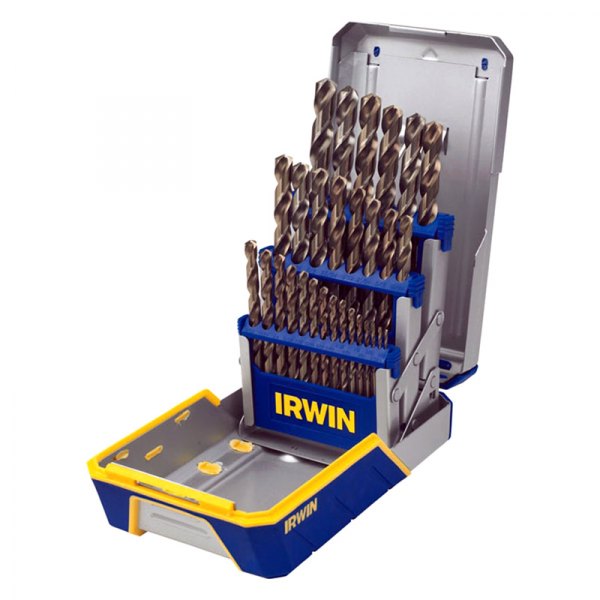 IRWIN® - 29-Piece M35 Cobalt HSS Metal Index 3/8" Reduced Shank Fractional Drill Bit Set
