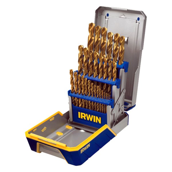 IRWIN® - 29-Piece TiN Coated HSS Metal Index 3/8" Reduced Shank Fractional Drill Bit Set